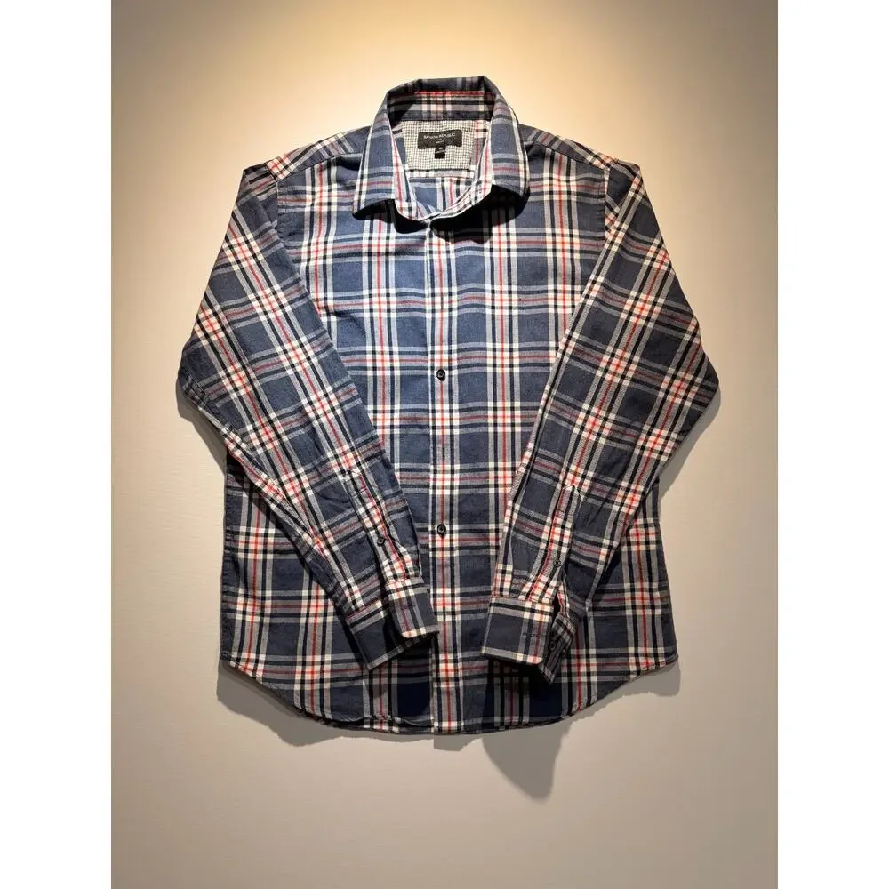 Banana Republic Slim Fit Plaid Button-Down Shirt – Men's Medium